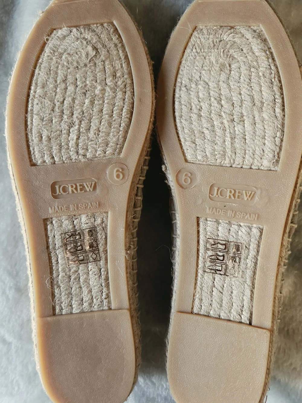 J. Crew Metallic Gold Espadrille Slip-Ons